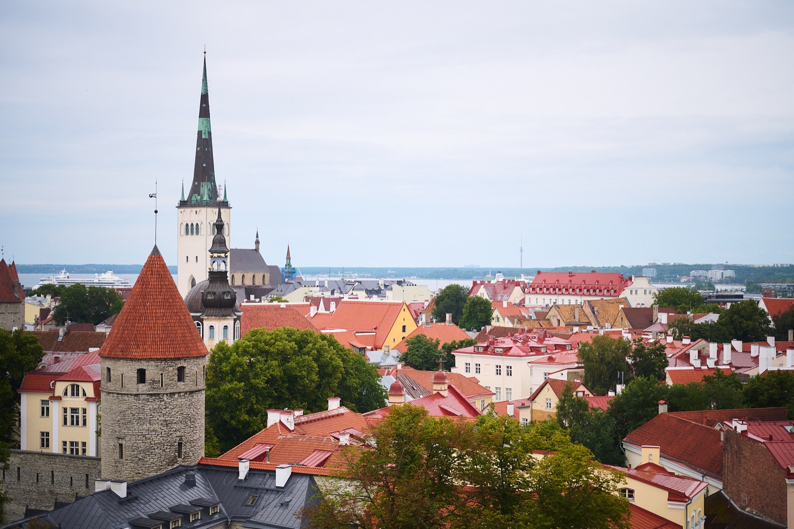 エストニア旧市街の街並み